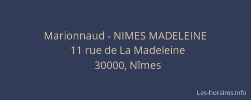 Marionnaud - NIMES MADELEINE