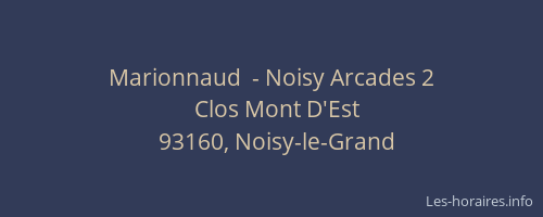 Marionnaud  - Noisy Arcades 2