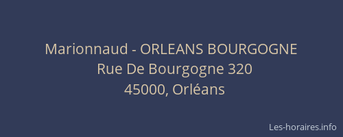 Marionnaud - ORLEANS BOURGOGNE