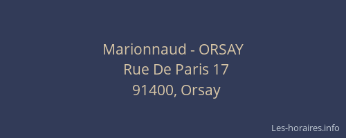 Marionnaud - ORSAY