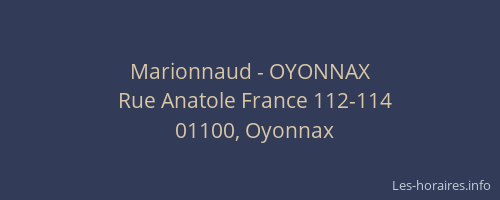 Marionnaud - OYONNAX