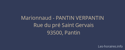 Marionnaud - PANTIN VERPANTIN