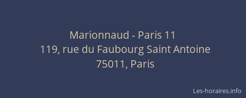 Marionnaud - Paris 11