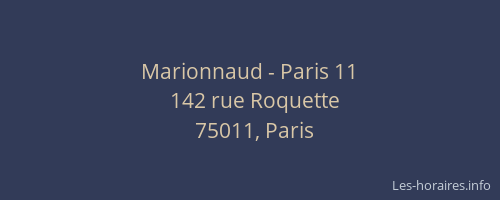 Marionnaud - Paris 11