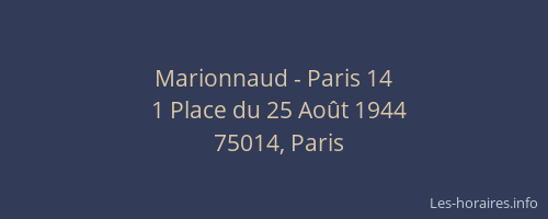 Marionnaud - Paris 14
