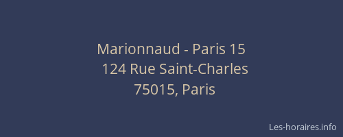 Marionnaud - Paris 15