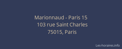 Marionnaud - Paris 15