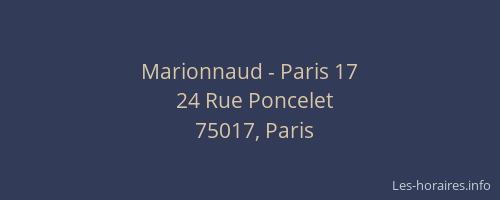 Marionnaud - Paris 17