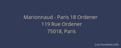 Marionnaud - Paris 18 Ordener