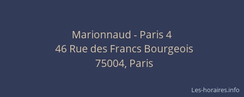 Marionnaud - Paris 4