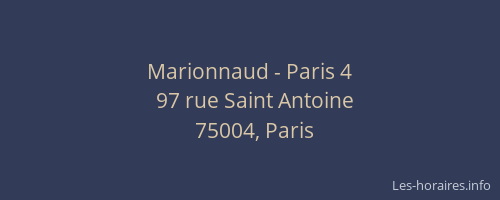 Marionnaud - Paris 4