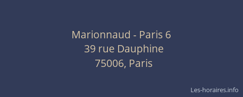 Marionnaud - Paris 6