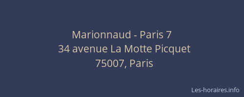 Marionnaud - Paris 7