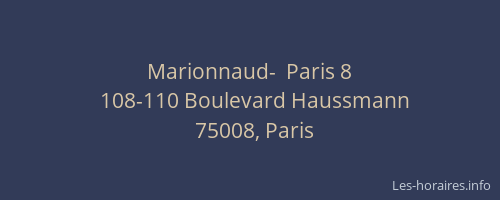 Marionnaud-  Paris 8