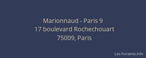 Marionnaud - Paris 9