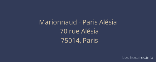 Marionnaud - Paris Alésia