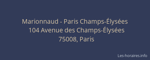 Marionnaud - Paris Champs-Élysées