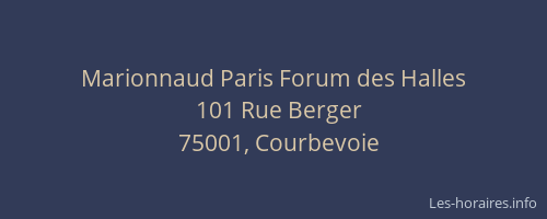 Marionnaud Paris Forum des Halles