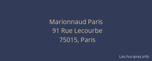 Marionnaud Paris