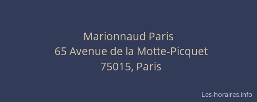 Marionnaud Paris