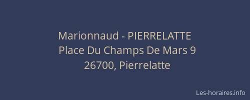 Marionnaud - PIERRELATTE