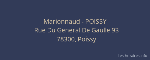 Marionnaud - POISSY