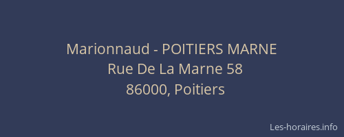 Marionnaud - POITIERS MARNE