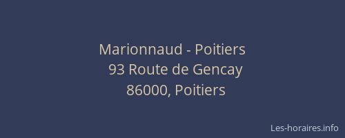Marionnaud - Poitiers