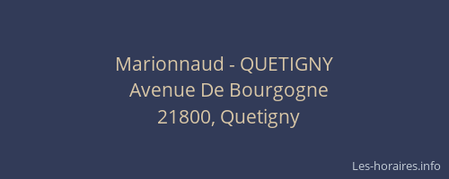 Marionnaud - QUETIGNY