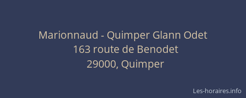 Marionnaud - Quimper Glann Odet