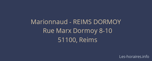 Marionnaud - REIMS DORMOY