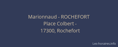 Marionnaud - ROCHEFORT