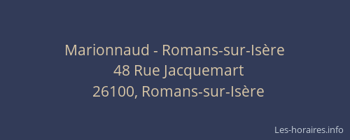 Marionnaud - Romans-sur-Is&egrave;re