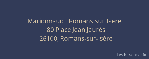 Marionnaud - Romans-sur-Is&egrave;re