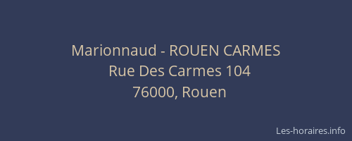 Marionnaud - ROUEN CARMES