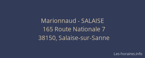 Marionnaud - SALAISE