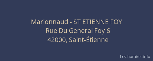 Marionnaud - ST ETIENNE FOY