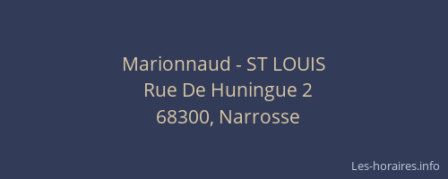Marionnaud - ST LOUIS