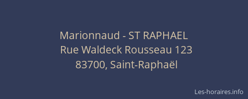 Marionnaud - ST RAPHAEL