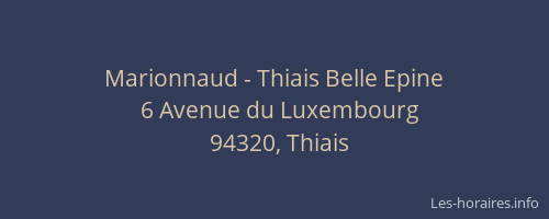 Marionnaud - Thiais Belle Epine