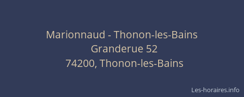 Marionnaud - Thonon-les-Bains