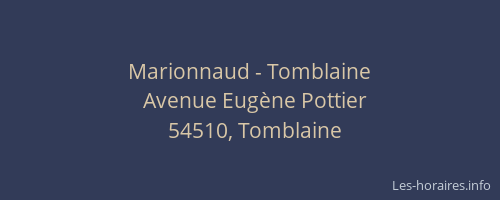 Marionnaud - Tomblaine