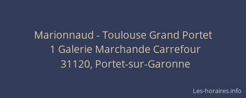 Marionnaud - Toulouse Grand Portet