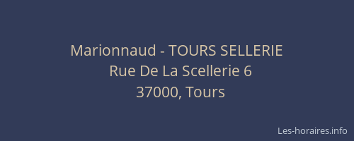 Marionnaud - TOURS SELLERIE
