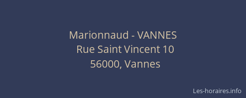 Marionnaud - VANNES
