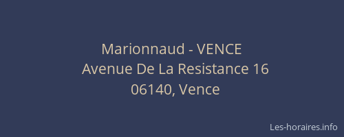 Marionnaud - VENCE
