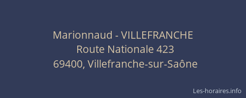 Marionnaud - VILLEFRANCHE