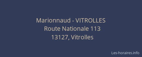Marionnaud - VITROLLES