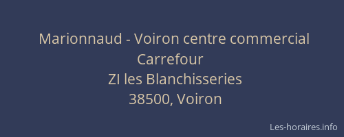 Marionnaud - Voiron centre commercial Carrefour