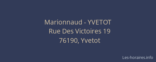 Marionnaud - YVETOT